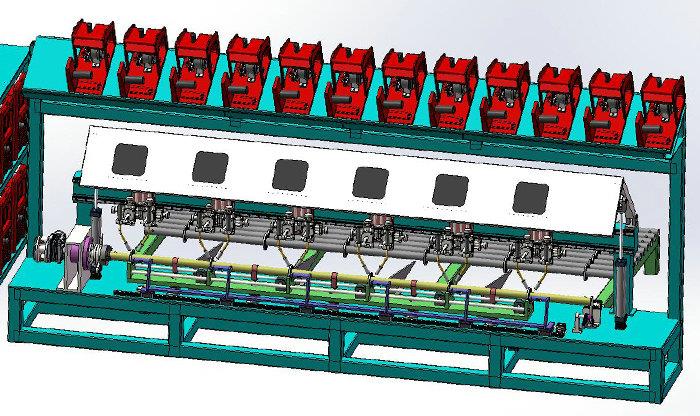 automatic ringlock scaffolding welding machine_