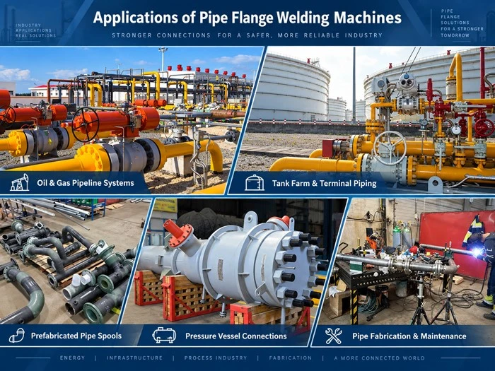 application of pipe flange welding machine application of pipe flange welding machine