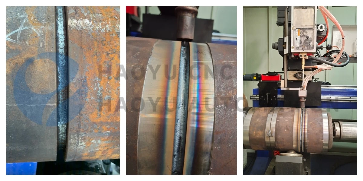 Pipe groove welding Pipe groove welding
