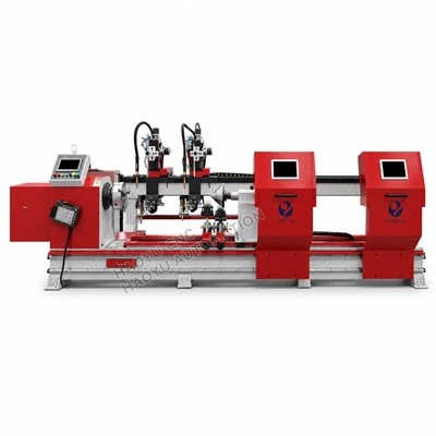 Double Torch Welding Machine For Boom Arm Rod Head Welding
