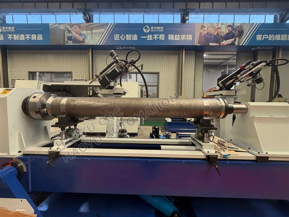 Tilting Hydraulic Cylinder Double-Ring Welding Machine factory