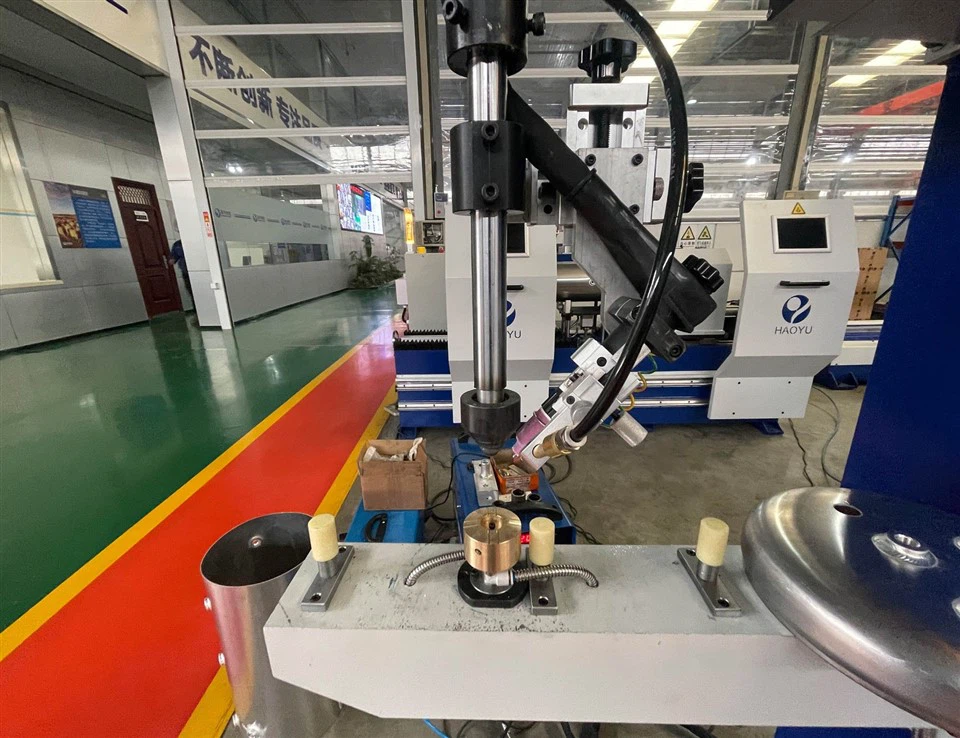 Automatic Vertical Gas Cylinder Nut Circumferential Welder factory